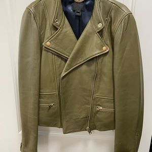 Pristine J Crew leather moto jacket